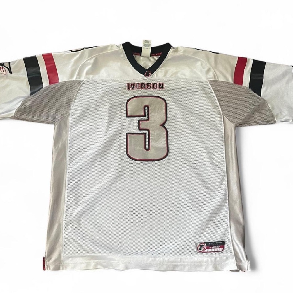 Reebok White and Red Football Jersey